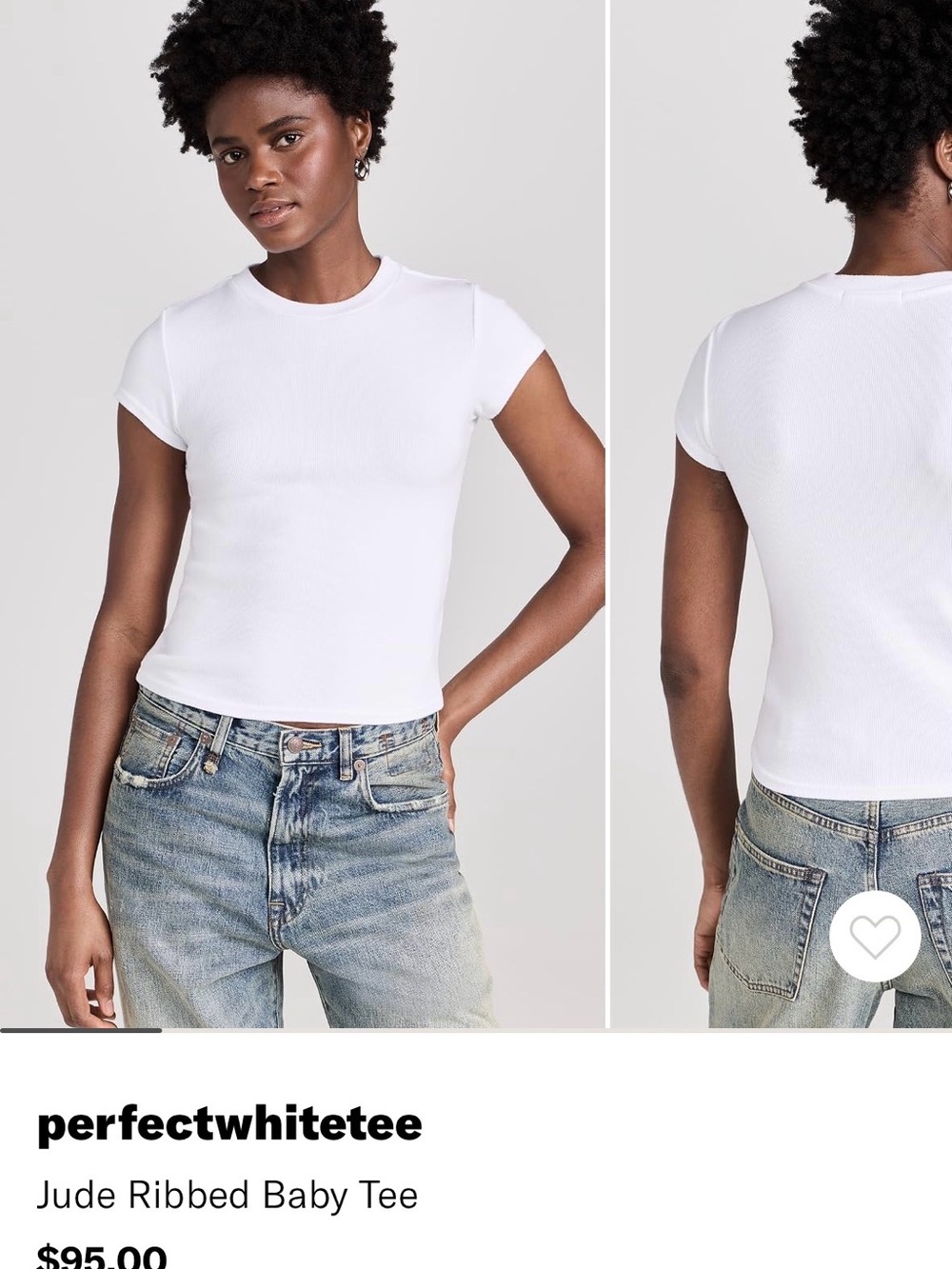 perfectwhitetee White Short Sleeve Crewneck Tee